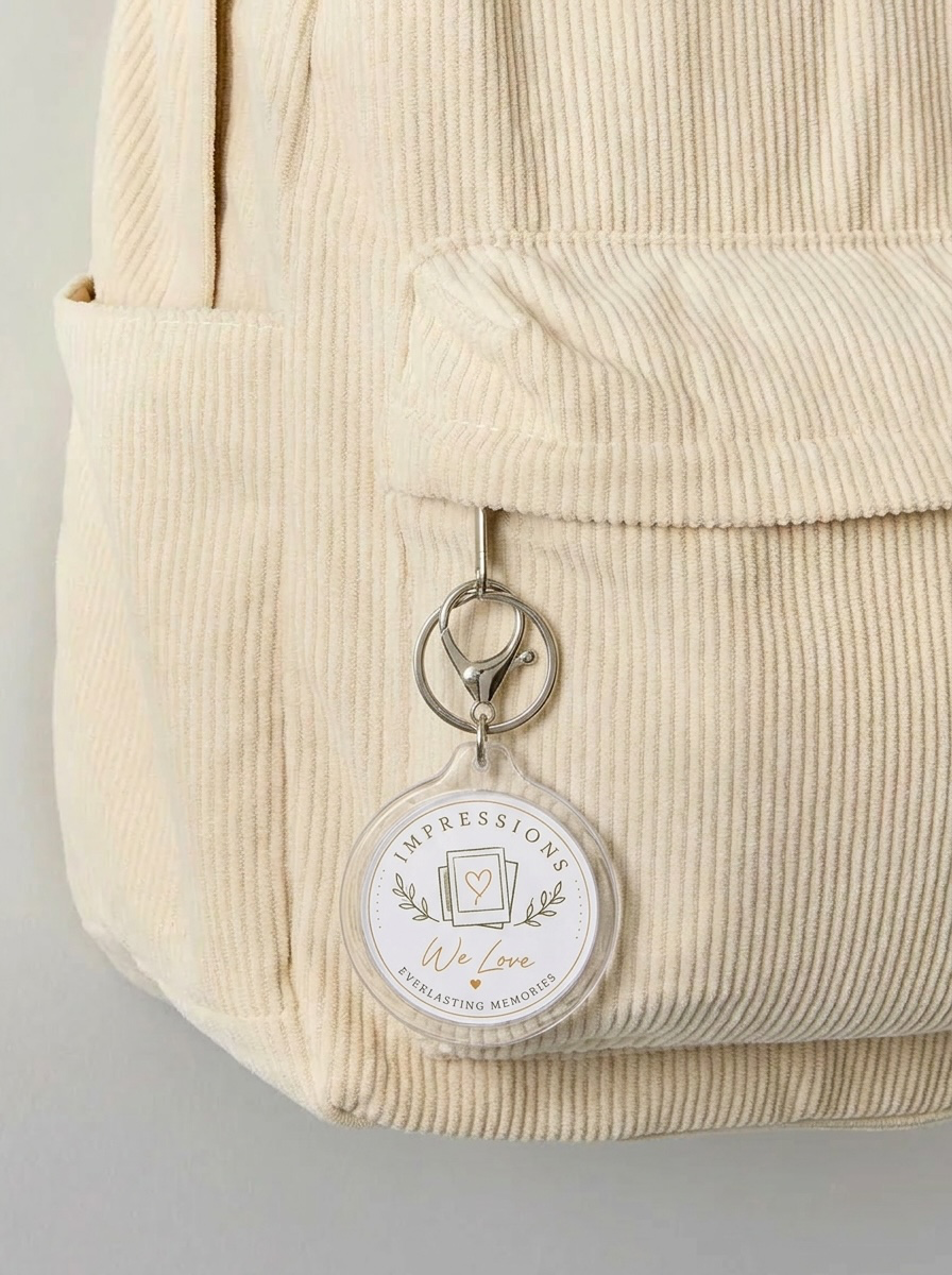 1.5" Round Keychain